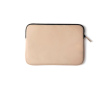Water-repellent laptop sleeve with elegant design, 15\" colour beige