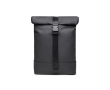Bike backpack or handbag in vegan leather colour black
