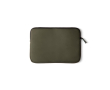 Water-repellent PU laptop sleeve, 14\" colour dark green