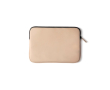 Water-repellent PU laptop sleeve, 14\" colour beige