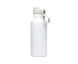 Promotional thermal bottle with handle and push-button lid, 500 ml colour white