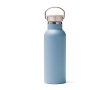 Durable, branded stainless steel bottle, 500 ml colour light blue