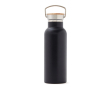 Durable, branded stainless steel bottle, 500 ml colour black