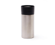 Steel thermal mug with one-hand opening, 300 ml colour silver