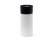 Steel thermal mug with one-hand opening, 300 ml colour white