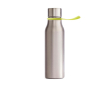Stainless steel bottle with coloured strap, 550 ml colour lime