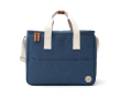Spacious recycled cooler basket with shoulder strap colour blue