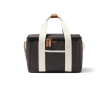 Recycled cooler bag basket with shoulder strap colour black