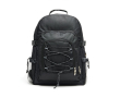 Polyester cooler backpack with multiple compartments colour black