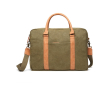 Elegant padded recycled laptop briefcase, 16\" colour green