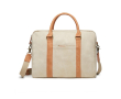 Elegant padded recycled laptop briefcase, 16\" colour beige