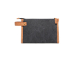 Elegant recycled toiletry bag with logo colour black