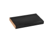 BBQ utensil set with bamboo board and 2 utensils colour black