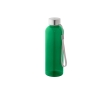 RPET bottle with translucent finish and steel lid, 600 ml colour green