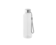RPET bottle with translucent finish and steel lid, 600 ml colour transparent