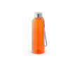 RPET bottle with translucent finish and steel lid, 600 ml colour orange