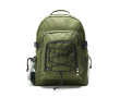 Polyester cooler backpack with multiple compartments colour green