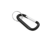 Aluminium keyring in carabiner shape, Aluclip colour black