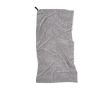 Lightweight microfibre sports towel, 70 × 140 cm colour grey