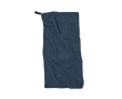 Branded high-absorption microfibre towel, 40 × 80 cm colour blue