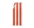 Cotton beach towel with tassels, 450 g/m², 80 × 180 cm colour red