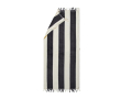 Cotton beach towel with tassels, 450 g/m², 80 × 180 cm colour black