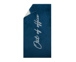 Luxury cotton lounger towel, 160 × 80 cm colour blue