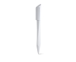 Rotatable ballpoint pen with blue ink, Geometric colour white