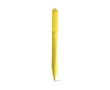 Rotatable ballpoint pen with blue ink, Geometric colour yellow