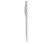 Metal-look plastic ballpoint pen with black ink colour ivory