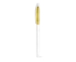 Ballpoint pen with transparent coloured cap colour yellow