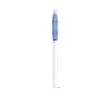Ballpoint pen with transparent coloured cap colour royal blue