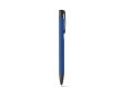 Metal ballpoint pen with coloured body and black ink colour royal blue
