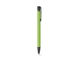 Metal ballpoint pen with coloured body and black ink colour light-green