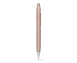 Ballpoint metal touch pen with blue ink in a case colour pink
