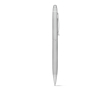 Ballpoint metal touch pen with blue ink in a case colour matt silver