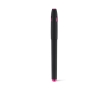 Ballpoint pen with black gel ink and rubberised surface colour fuchsia