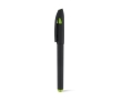 Ballpoint pen with black gel ink and rubberised surface colour light-green