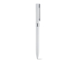 Exclusive metal ballpoint pen with touch pen colour white