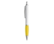 Budget pen for promoting your brand, black ink colour yellow