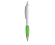 Budget pen for promoting your brand, black ink colour light-green