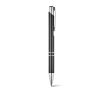Metal ballpoint pen in many colours with black ink colour black