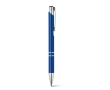 Metal ballpoint pen in many colours with black ink colour royal blue