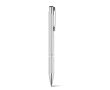 Metal ballpoint pen in many colours with black ink colour matt silver