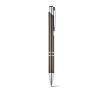 Metal ballpoint pen in many colours with black ink colour titanium