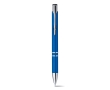 Pen made of plastic in many colours with blue ink, Aster Budget colour blue