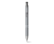 Pen made of plastic in many colours with blue ink, Aster Budget colour grey