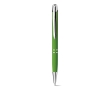 Ballpoint pen with a soft rubber surface colour light-green