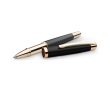 Rollerball pen with gold details, black ink, Ore colour black