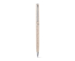 Eco-pen wheat straw with clip and black ink, Vip Natural colour light wood